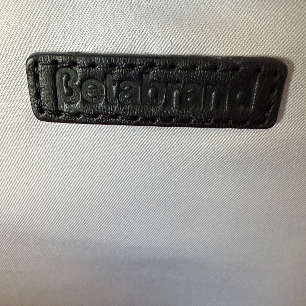 Betabrand Black Leather & Canvas Travel Tote - Picture 5 of 6